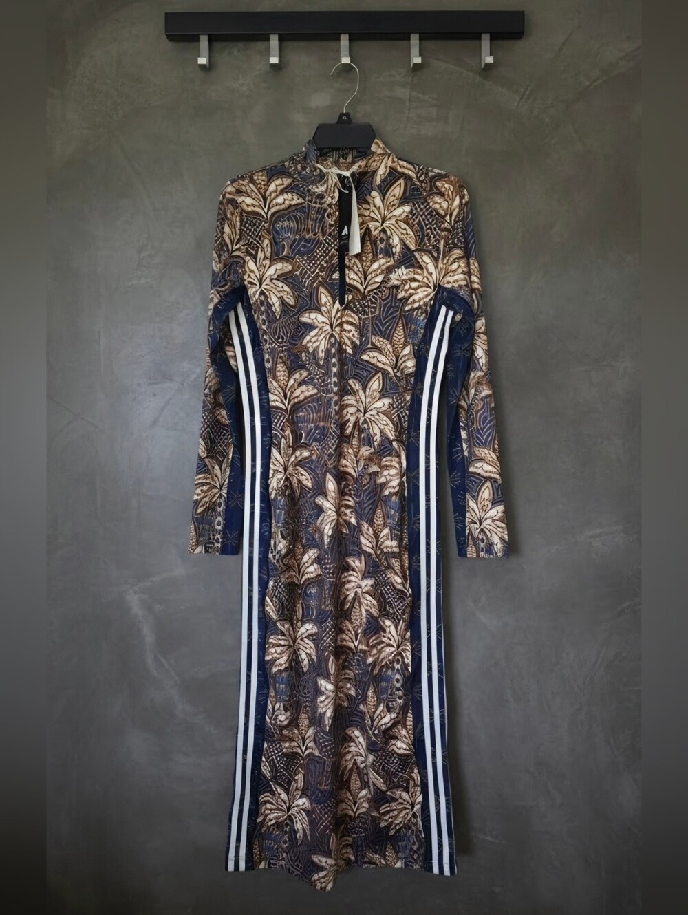 NWT Adidas x Farm Rio Zip-Up Dress | Blue, L